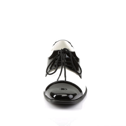 **1" Heel, MEN'S DISCO SHOES, Wing Tip (Funtasma DISCO18/BW)