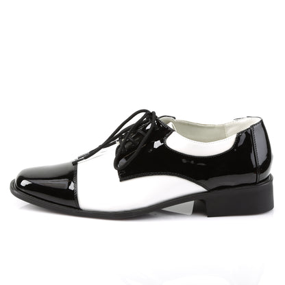 **1" Heel, MEN'S DISCO SHOES, Wing Tip (Funtasma DISCO18/BW)