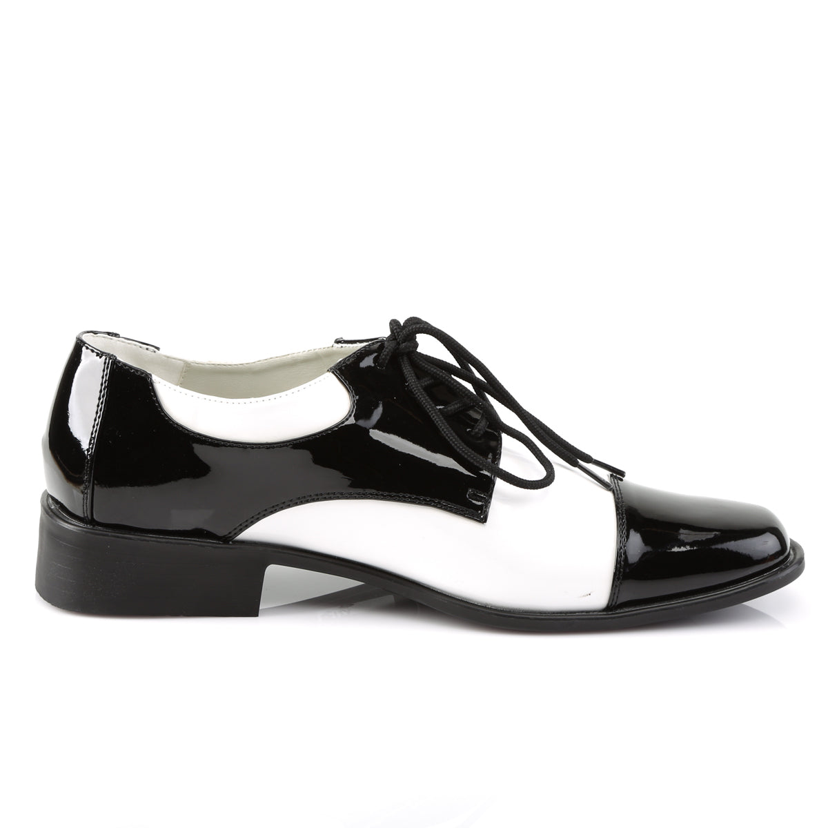 **1" Heel, MEN'S DISCO SHOES, Wing Tip (Funtasma DISCO18/BW)