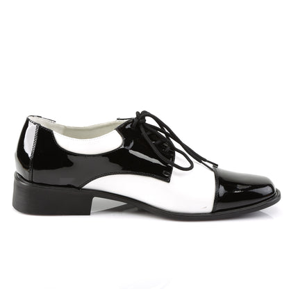 **1" Heel, MEN'S DISCO SHOES, Wing Tip (Funtasma DISCO18/BW)