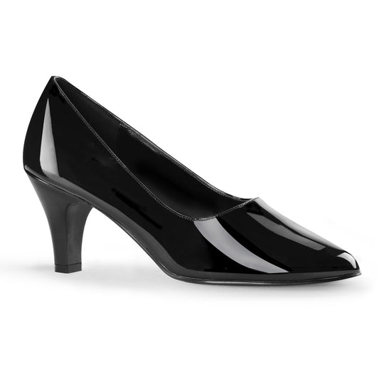 3" Block Heel Classic Pump (Pleaser Pink Label DIV420/B)