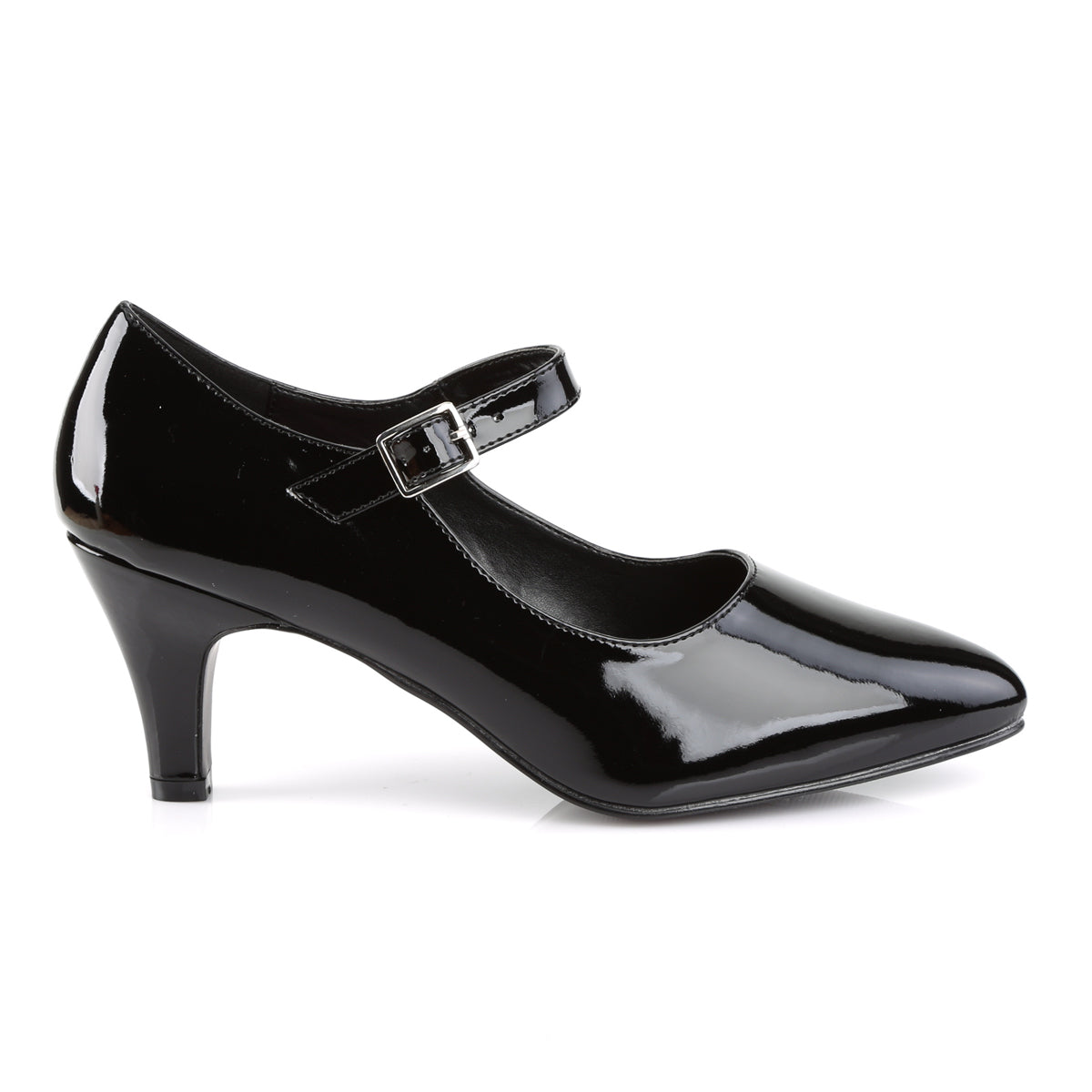 3" Block Heel D'orsay Mary Jane Pump (Pleaser Pink Label DIV440/B)