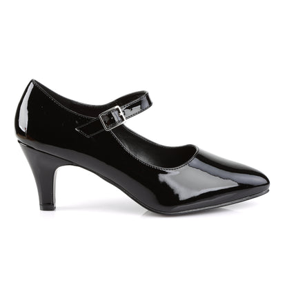 3" Block Heel D'orsay Mary Jane Pump (Pleaser Pink Label DIV440/B)