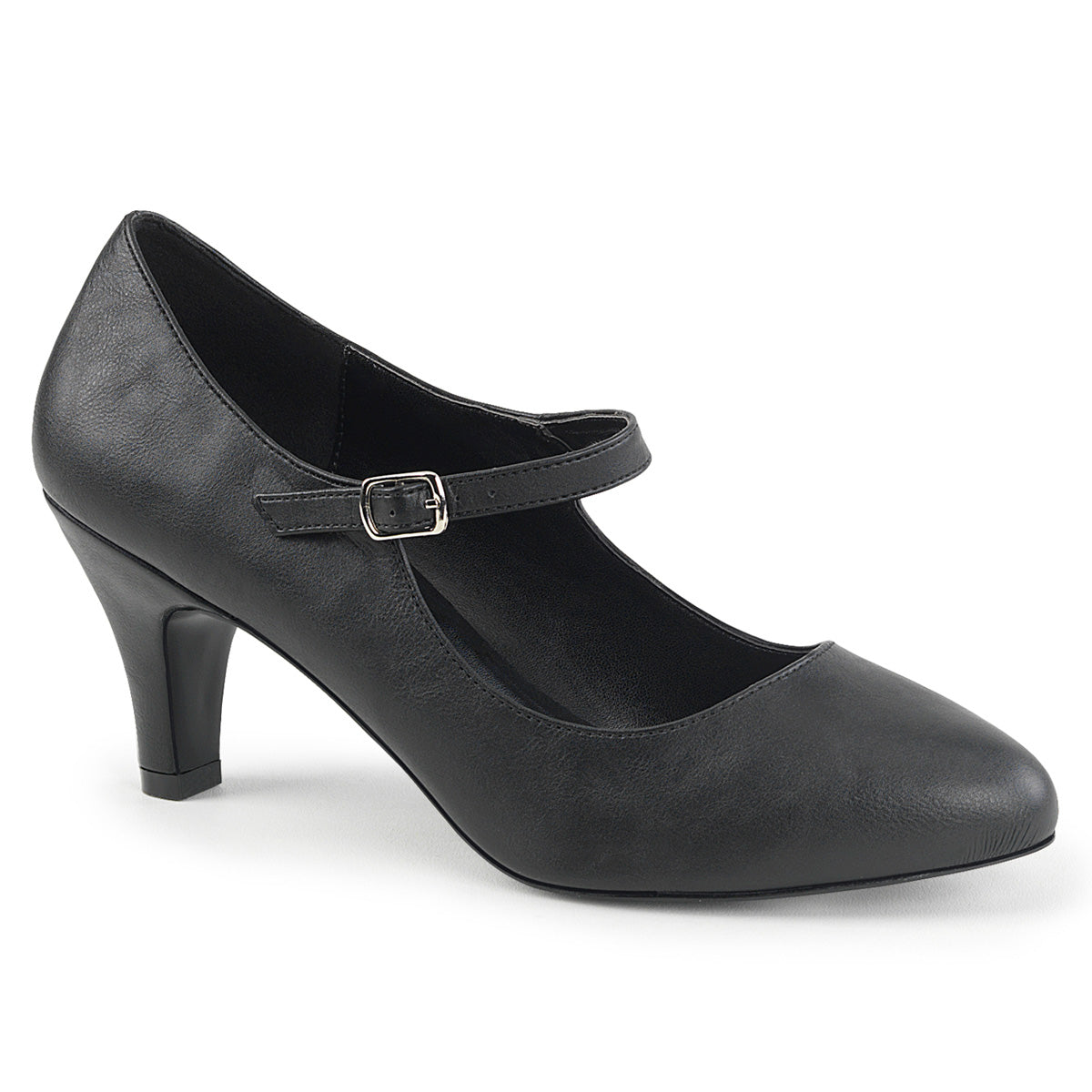 3" Block Heel D'orsay Mary Jane Pump (Pleaser Pink Label DIV440/B)