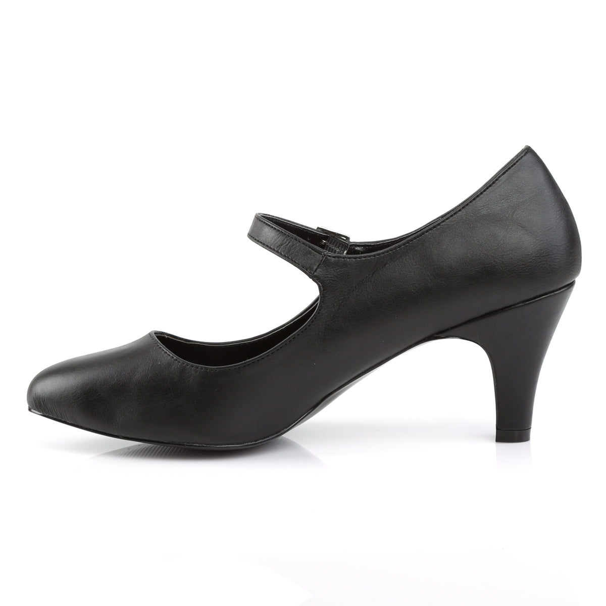 3" Block Heel D'orsay Mary Jane Pump (Pleaser Pink Label DIV440/B)