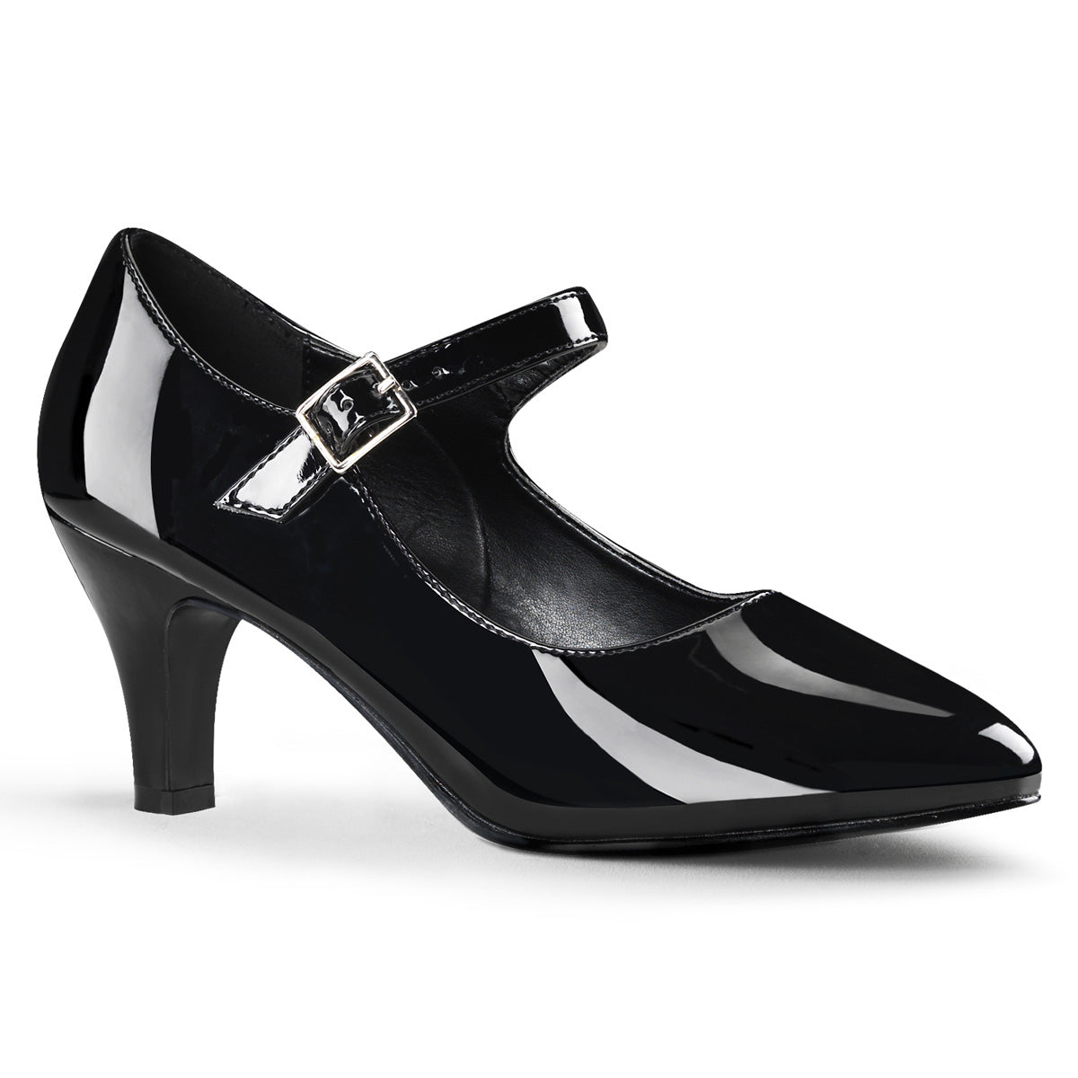 3" Block Heel D'orsay Mary Jane Pump (Pleaser Pink Label DIV440/B)
