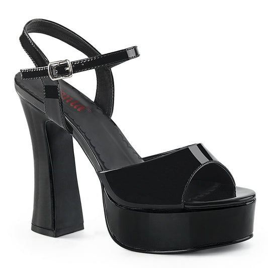 5" Chunky Heel Ankle Strap PF Sandal (Demonia DOL09/B)