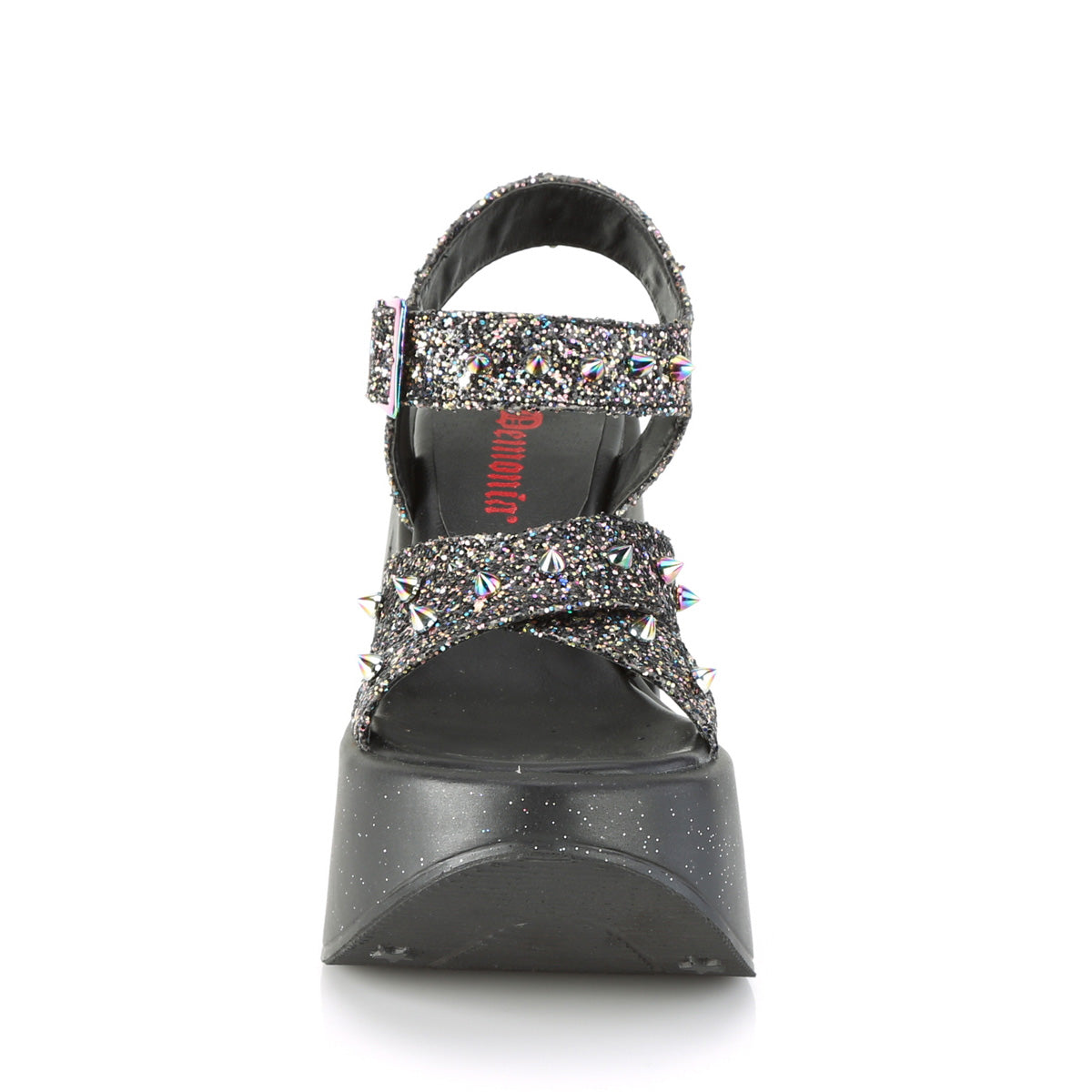 *5" Star Cutout Platform Wedge Ankle Strap Sandal (Demonia DYN02/BMCG)