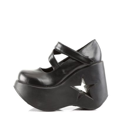 5 1/4" Star Cut-Out Goth Punk Lolita MJ (Demonia DYN03/B/PU)