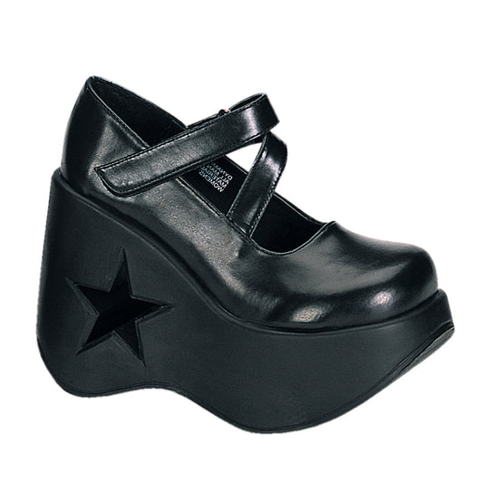 5 1/4" Star Cut-Out Goth Punk Lolita MJ (Demonia DYN03/B/PU)