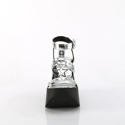 5" Star Cutout PF Wedge Wrap Around Ankle Strap Sandal (Demonia DYN12/BVL)
