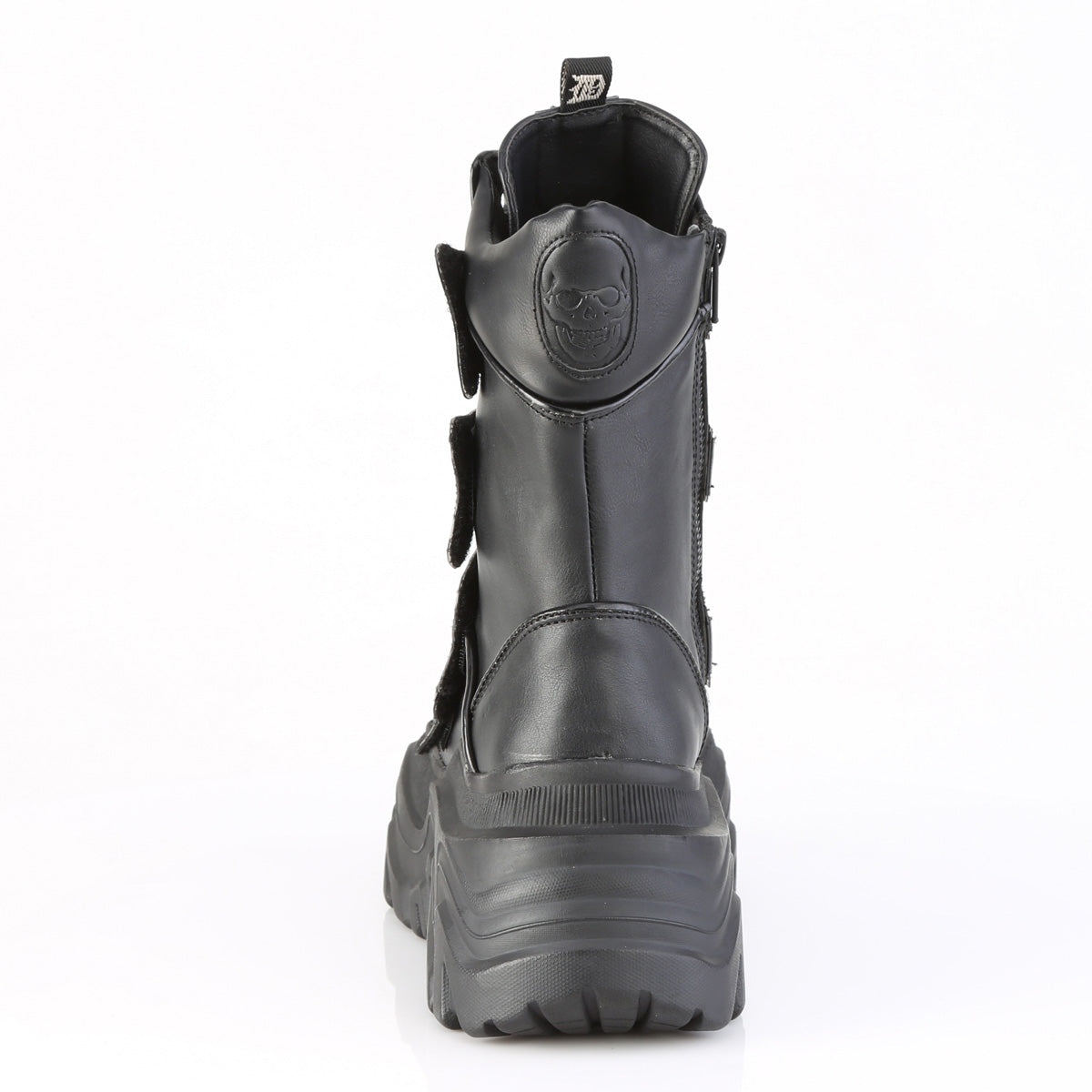 3 1/4" Platform Calf Boot, Side Zip (Demonia ECHO110/BVL)