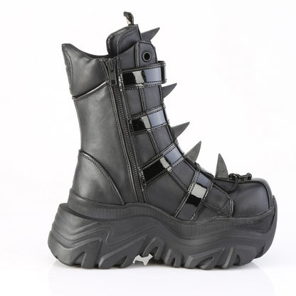 3 1/4" Platform Calf Boot, Side Zip (Demonia ECHO110/BVL)