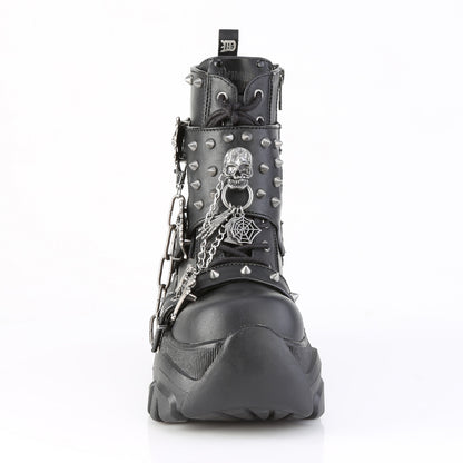3 1/4" PF Lace-Up Ankle Boot, Side Zip (Demonia ECHO60/BVL)