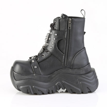 3 1/4" PF Lace-Up Ankle Boot, Side Zip (Demonia ECHO60/BVL)