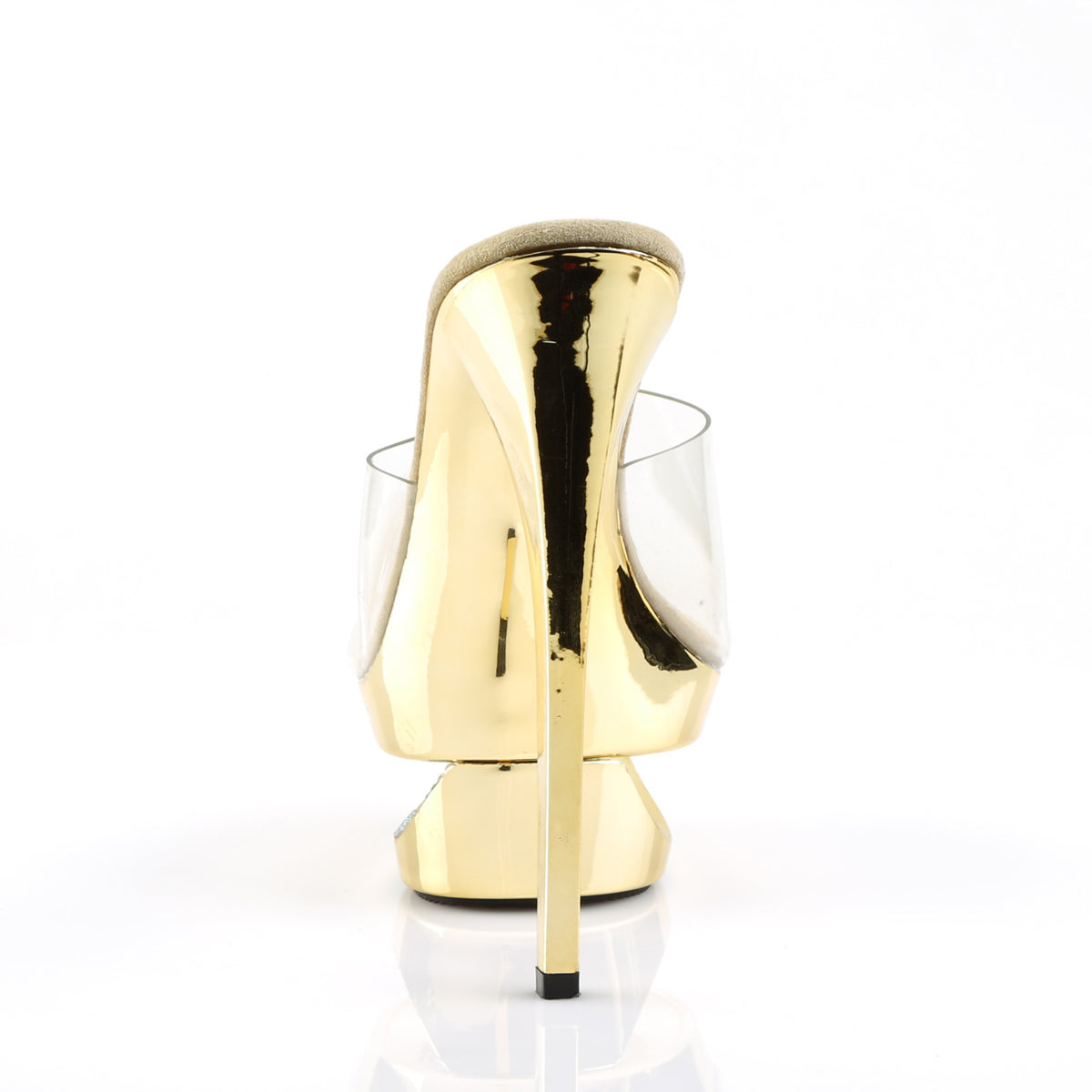 *6 1/2" Heel, 1 3/4" Cut-Out PF Slide (Pleaser ECP601DM/C/GCH)