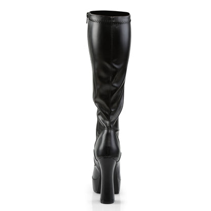 5" Stack Heel, 1 1/2" PF Knee Boot (Pleaser ELE2000Z/B)
