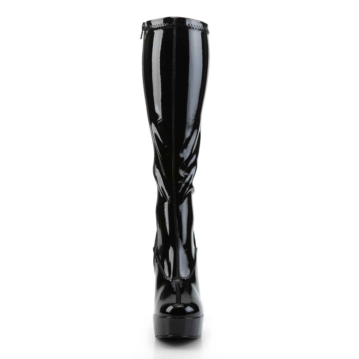 5" Stack Heel, 1 1/2" PF Knee Boot (Pleaser ELE2000Z/B)