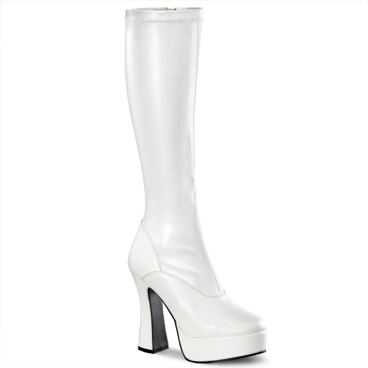 5" Stack Heel, 1 1/2" PF Knee Boot (Pleaser ELE2000Z/B)