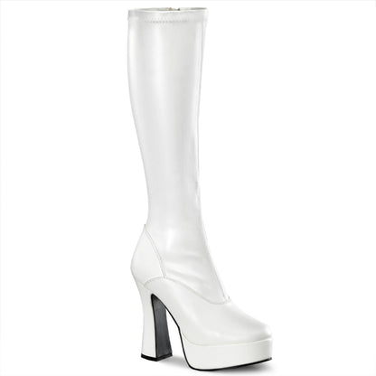 5" Stack Heel, 1 1/2" PF Knee Boot (Pleaser ELE2000Z/B)