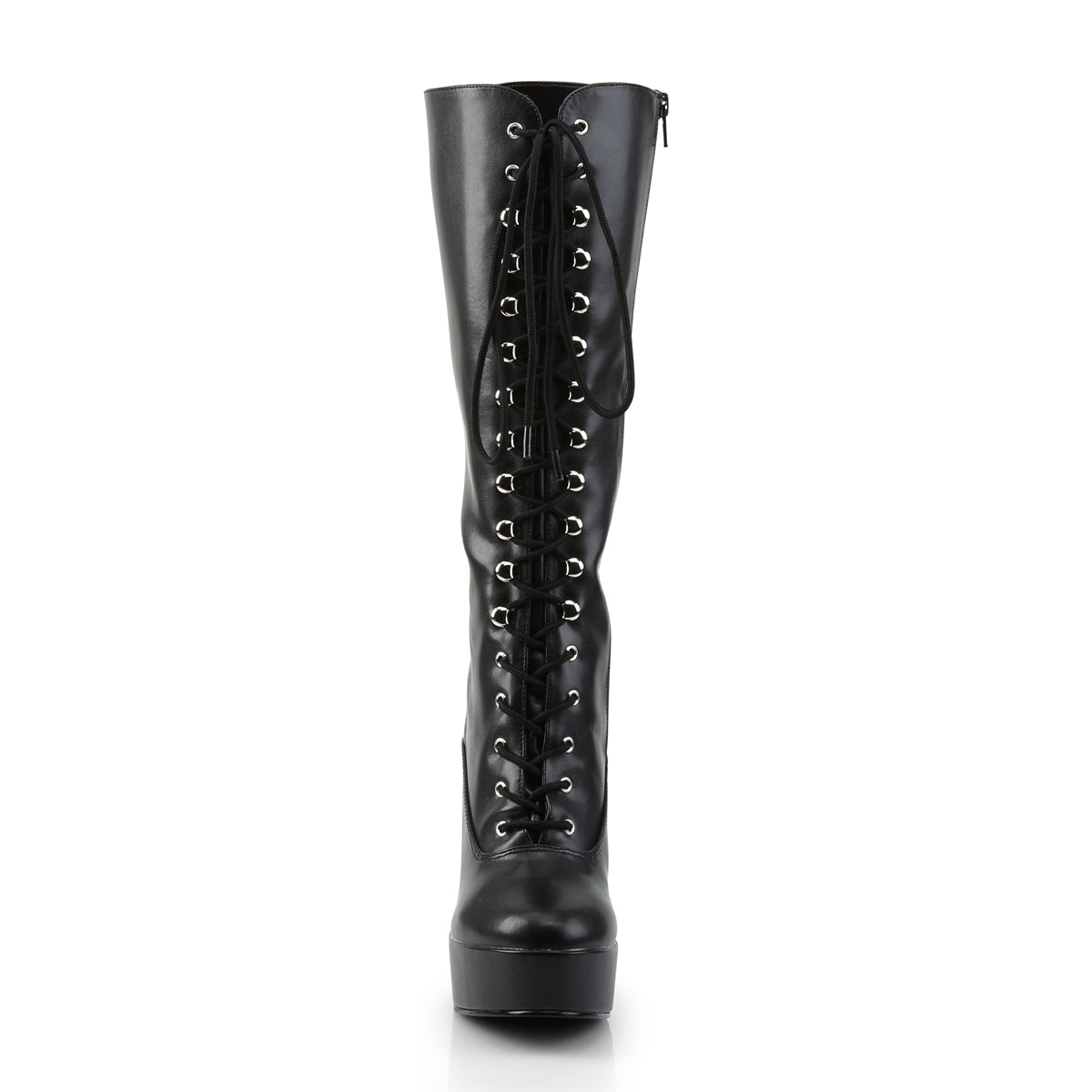 5" Stack Heel, 1 1/2" PF Knee Hi Boots w/ Zipper (Pleaser ELE2020/B)