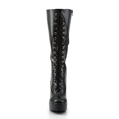 5" Stack Heel, 1 1/2" PF Knee Hi Boots w/ Zipper (Pleaser ELE2020/B)