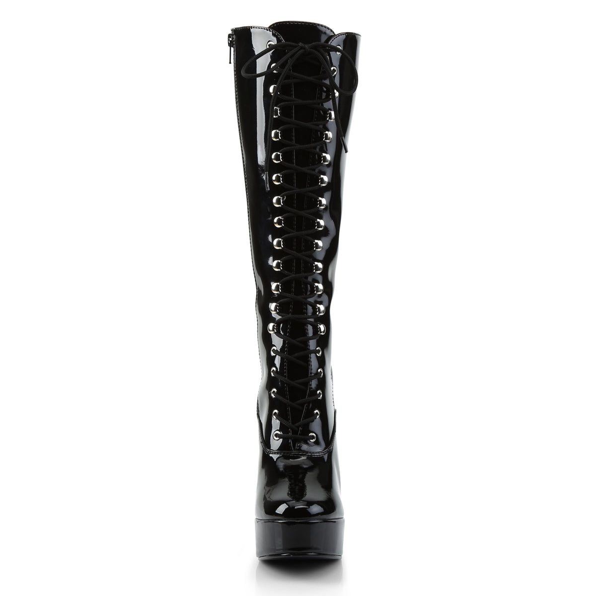 5" Stack Heel, 1 1/2" PF Knee Hi Boots w/ Zipper (Pleaser ELE2020/B)