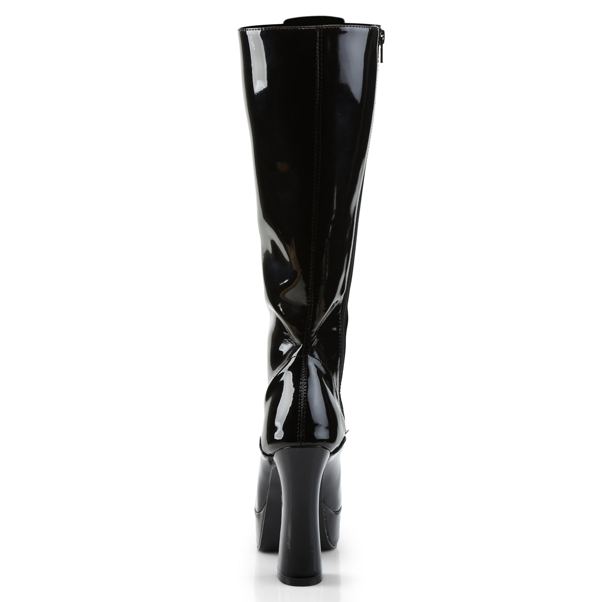 5" Stack Heel, 1 1/2" PF Knee Hi Boots w/ Zipper (Pleaser ELE2020/B)