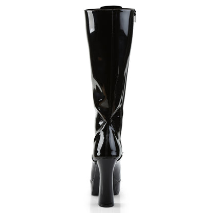 5" Stack Heel, 1 1/2" PF Knee Hi Boots w/ Zipper (Pleaser ELE2020/B)