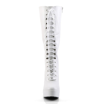 5" Stack Heel, 1 1/2" PF Knee Hi Boots w/ Zipper (Pleaser ELE2020/B)