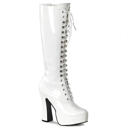 5" Stack Heel, 1 1/2" PF Knee Hi Boots w/ Zipper (Pleaser ELE2020/B)