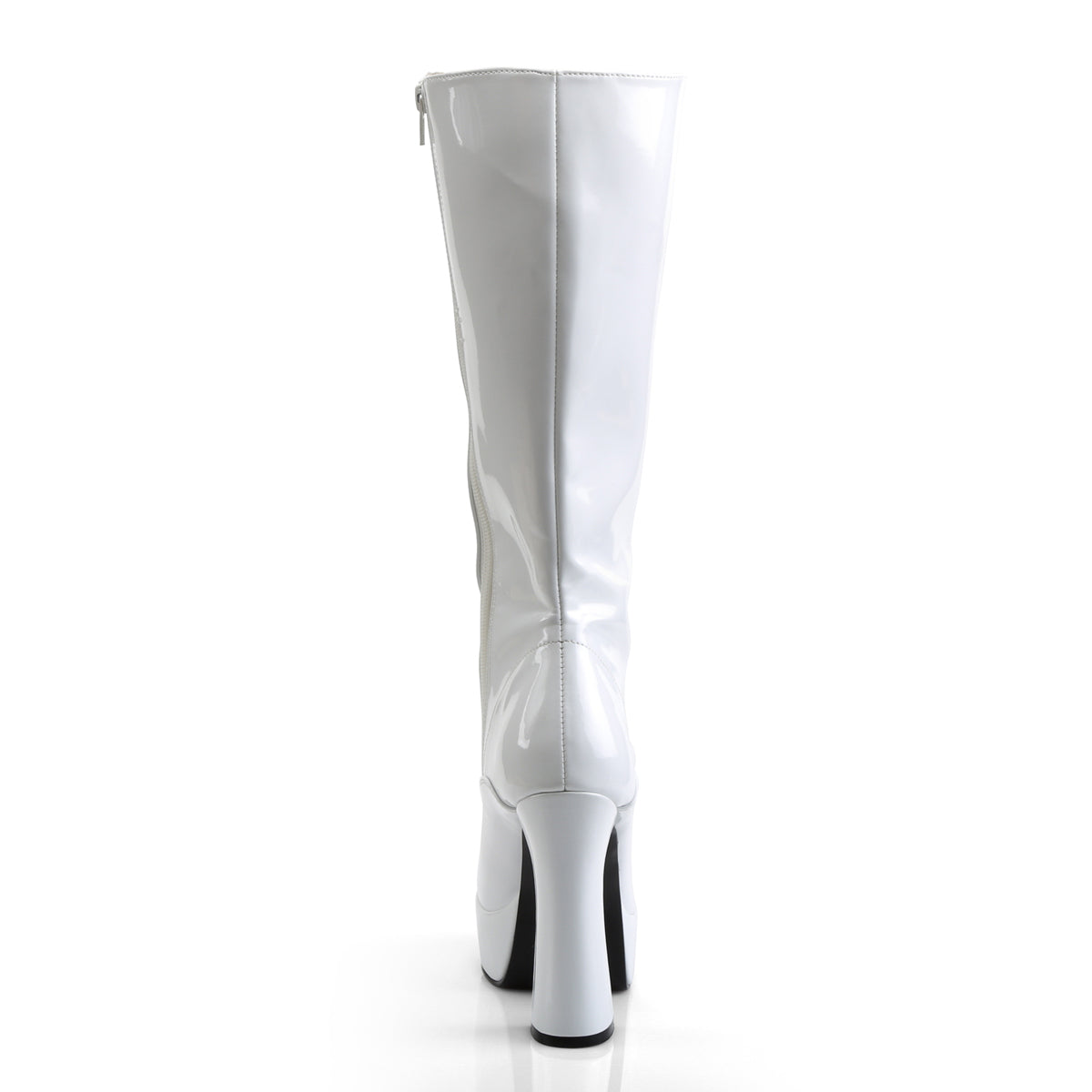 5" Stack Heel, 1 1/2" PF Knee Hi Boots w/ Zipper (Pleaser ELE2020/B)