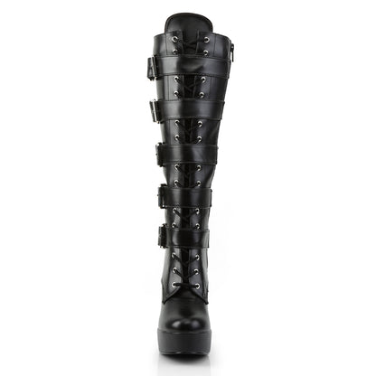 5" Stack Heel, 1 1/2" PF Boots (Pleaser ELE2042/B)
