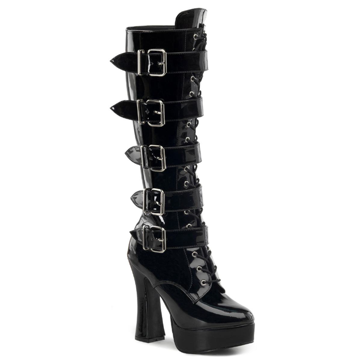 5" Stack Heel, 1 1/2" PF Boots (Pleaser ELE2042/B)