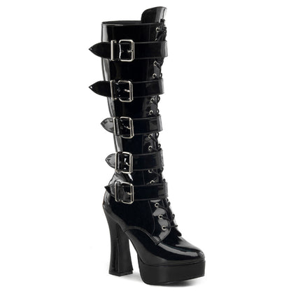 5" Stack Heel, 1 1/2" PF Boots (Pleaser ELE2042/B)