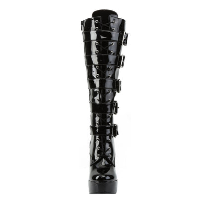 5" Stack Heel, 1 1/2" PF Boots (Pleaser ELE2042/B)