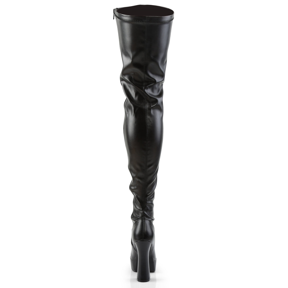 5" Stack Heel, 1 1/2" PF Thigh High Boot (Pleaser ELE3000Z/B)