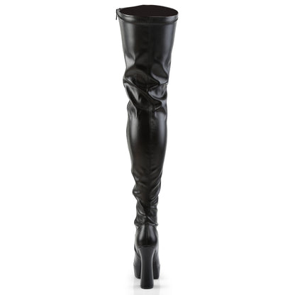 5" Stack Heel, 1 1/2" PF Thigh High Boot (Pleaser ELE3000Z/B)