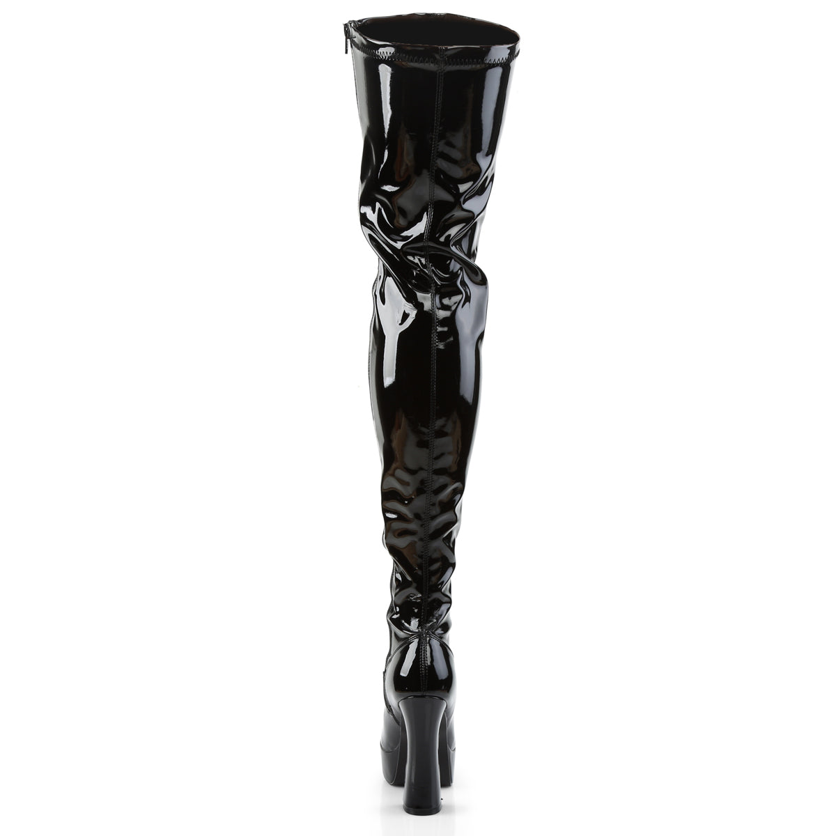 5" Stack Heel, 1 1/2" PF Thigh High Boot (Pleaser ELE3000Z/B)