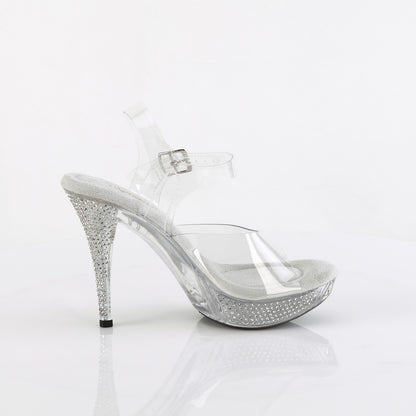 **4 1/2" Heel, 1" PF Ankle Strap Sandal W/ RS (Fabulicious ELEG408/C/GCH)
