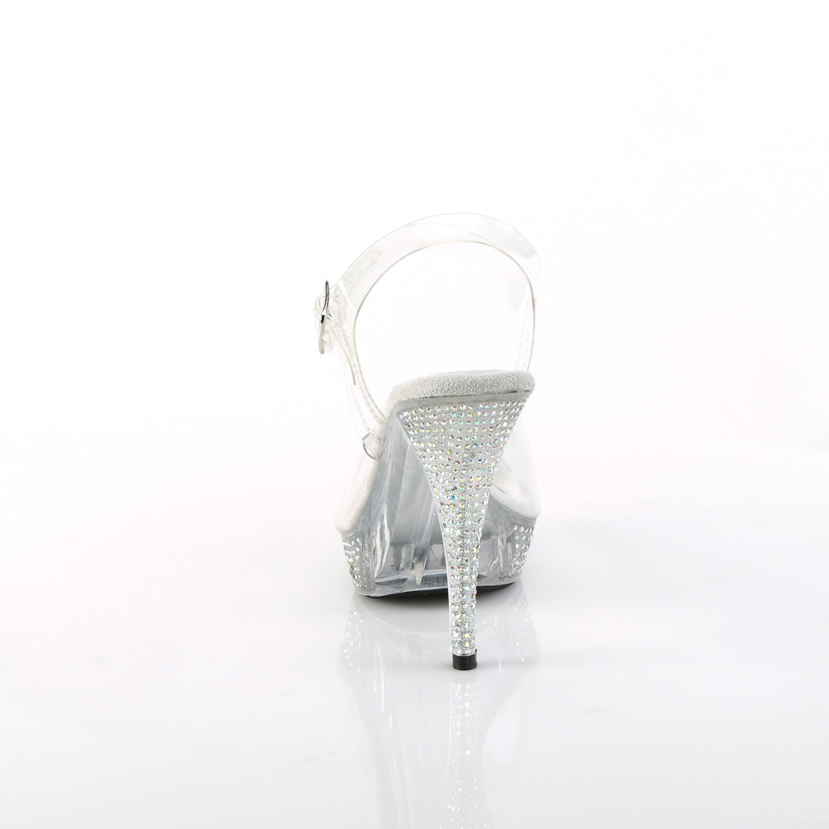 4 1/2" Heel, 1" PF Ankle Strap Sandal w/ABRS (Fabulicious ELEG408ABRS/C/M)