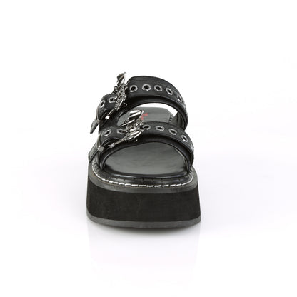 2" Platform Double Strap Slide Sandal (Demonia EMI100/BVL)