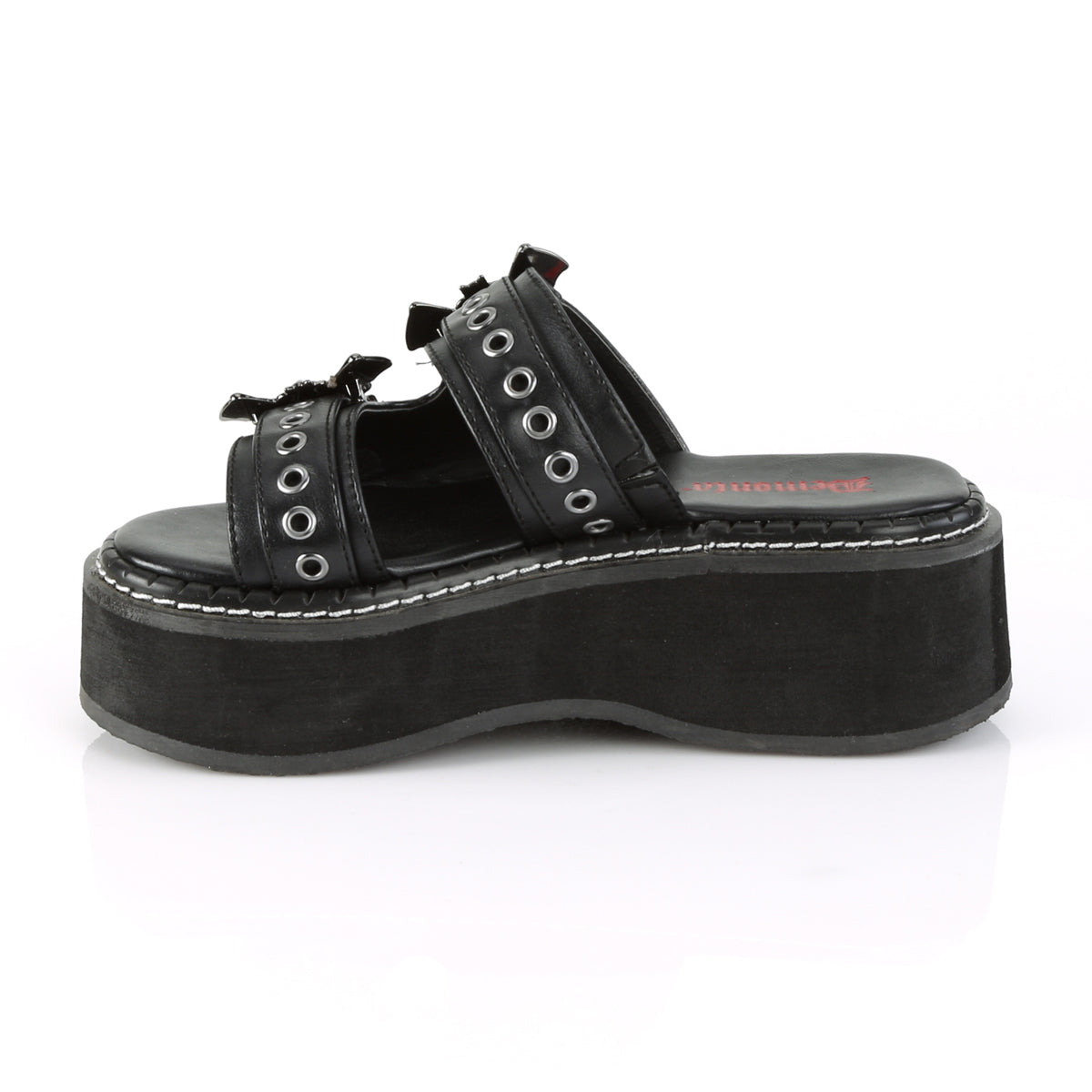 2" Platform Double Strap Slide Sandal (Demonia EMI100/BVL)