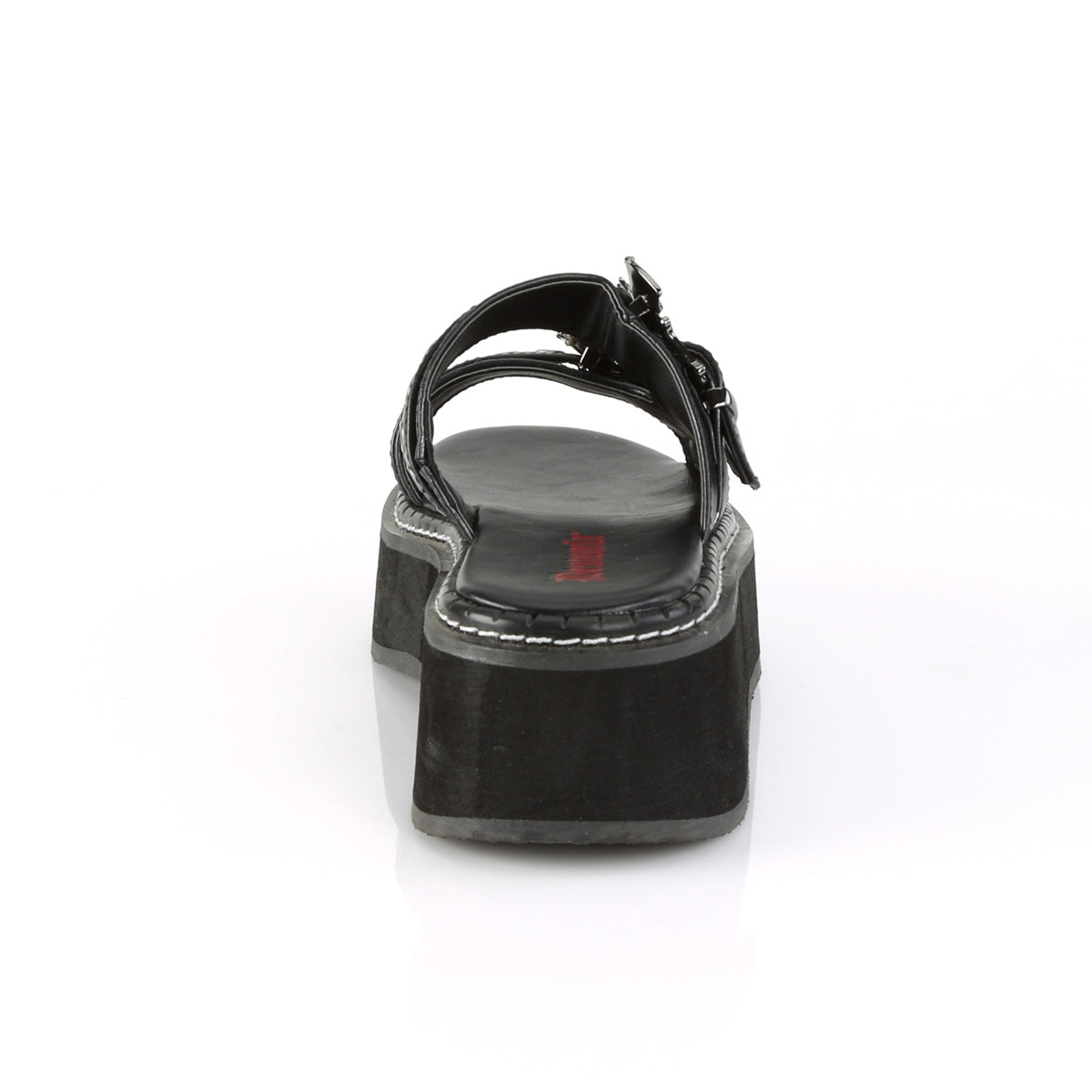 2" Platform Double Strap Slide Sandal (Demonia EMI100/BVL)