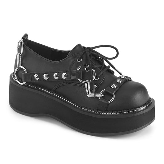 2" Platform Lace-Up Oxford Shoe (Demonia EMI32/BVL)