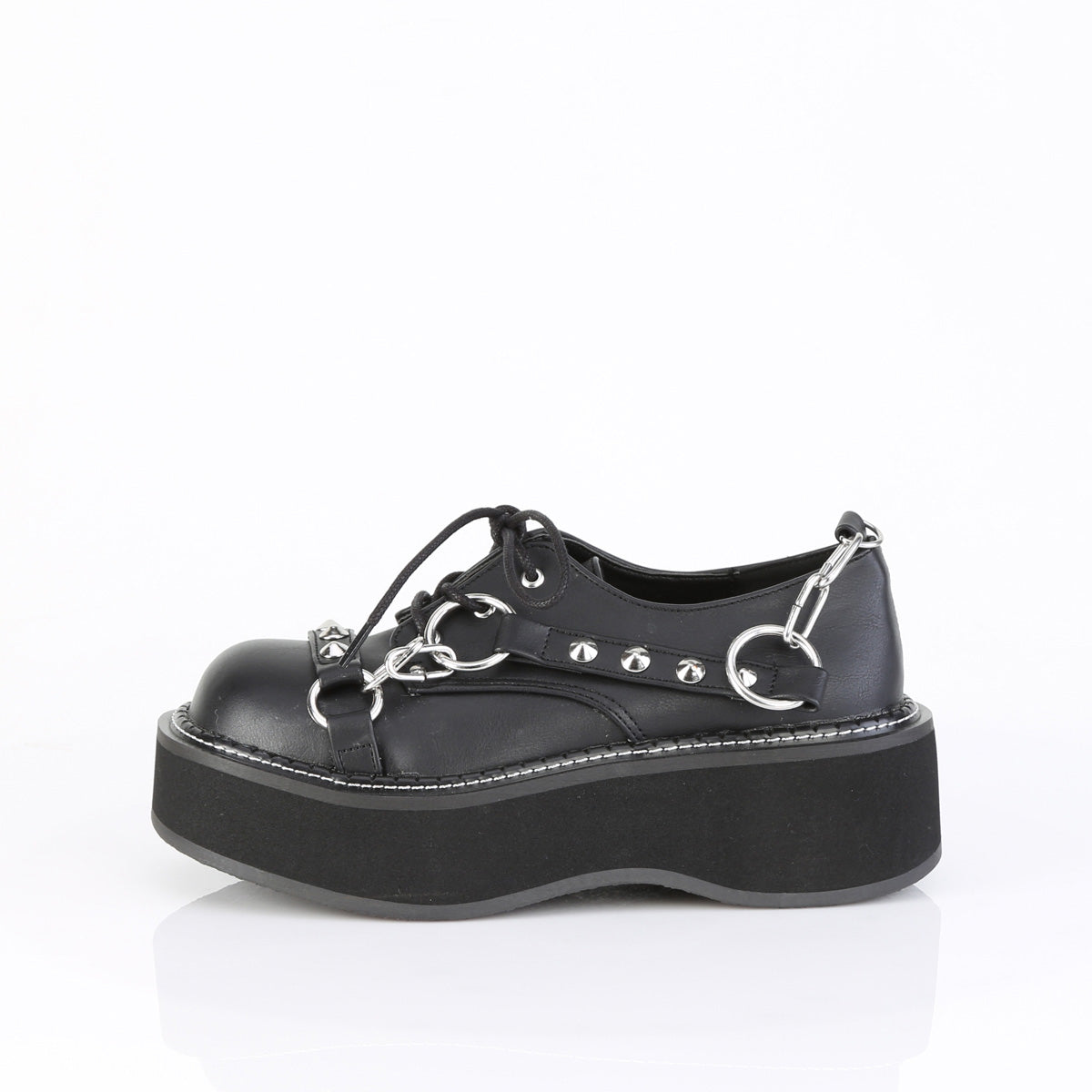 2" Platform Lace-Up Oxford Shoe (Demonia EMI32/BVL)