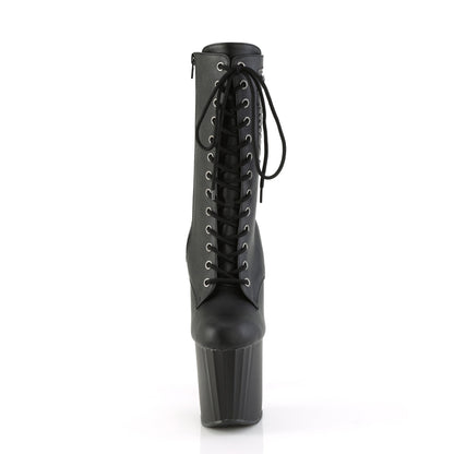 *8" Heel, 3 3/4" PF Ankle Boot w/Pocket, Side Zip (Pleaser ENC1040PK/BPU/M)