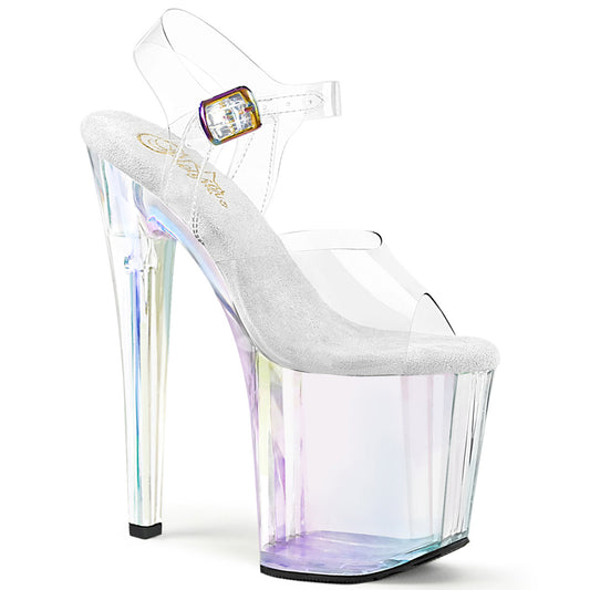 8" Heel, 3 3/4" PF Ankle Strap Sandal (Pleaser ENC708HT/C/HT)
