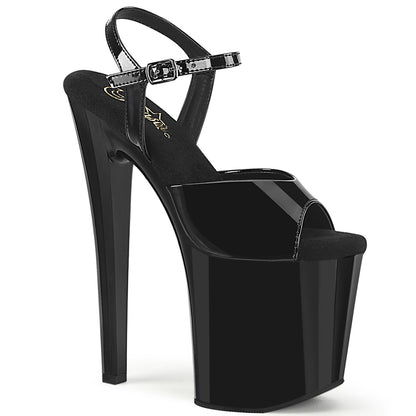 8" Heel, 3 3/4" PF Ankle Strap Sandal (Pleaser ENC709/B/M)
