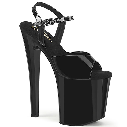 8" Heel, 3 3/4" PF Ankle Strap Sandal (Pleaser ENC709/B/M)